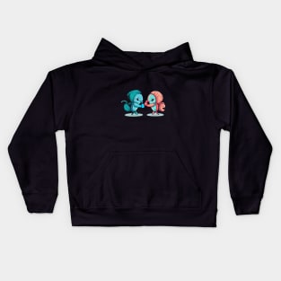 TWO COOL BETTA FISH FIGHTING Kids Hoodie